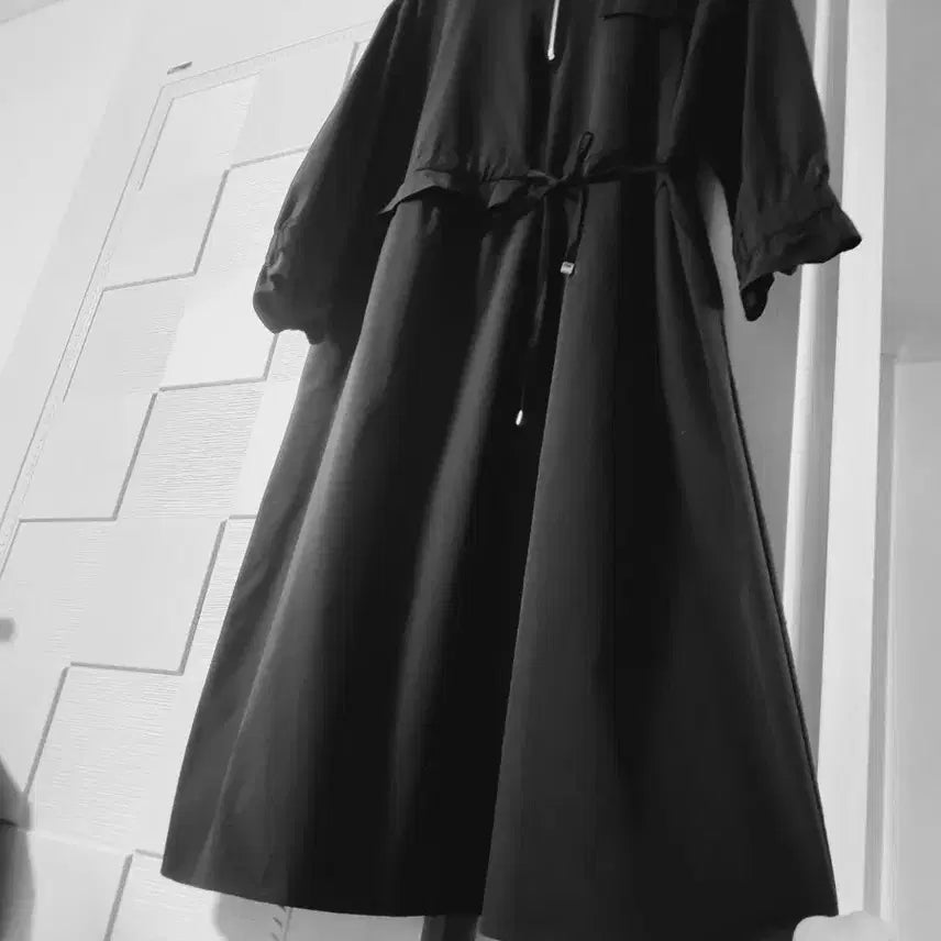 [BUNJANG] Black String Long Dress / 블랙 스트링 롱원피스