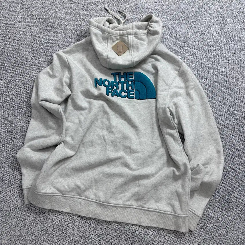 [BUNJANG] The North Face Fleece Hoodie Zip-up Light Gray / 노스페이스(The North Face) 기모 후드집업 라이트 그레이