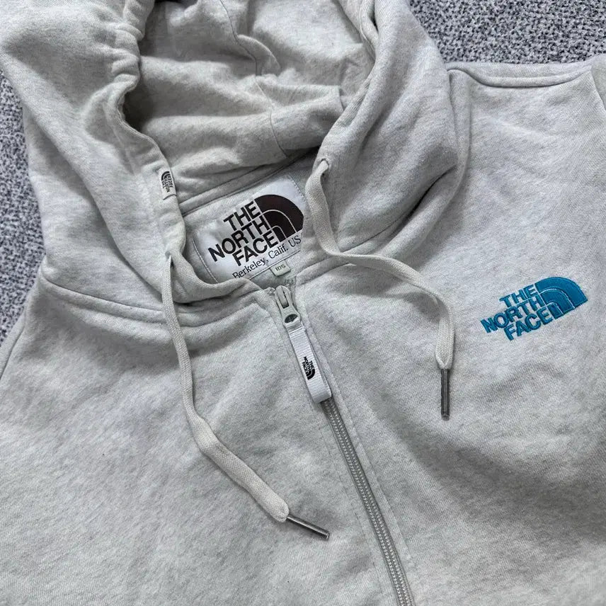 [BUNJANG] The North Face Fleece Hoodie Zip-up Light Gray / 노스페이스(The North Face) 기모 후드집업 라이트 그레이