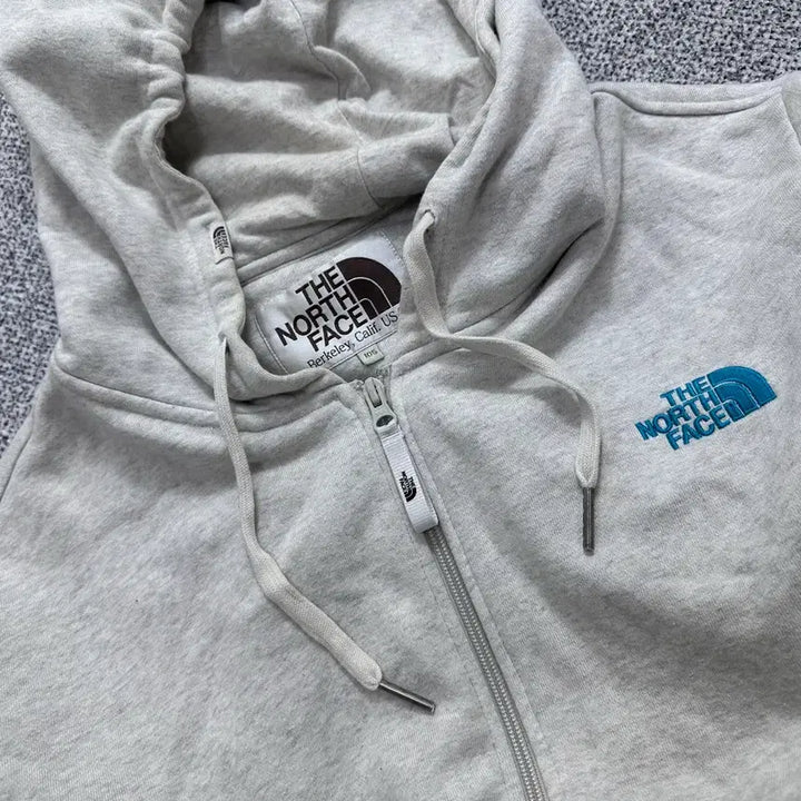 [BUNJANG] The North Face Fleece Hoodie Zip-up Light Gray / 노스페이스(The North Face) 기모 후드집업 라이트 그레이