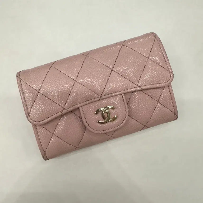 [SOLD OUT] [정품 A급]샤넬 클래식 캐비어 똑딱이 카드지갑