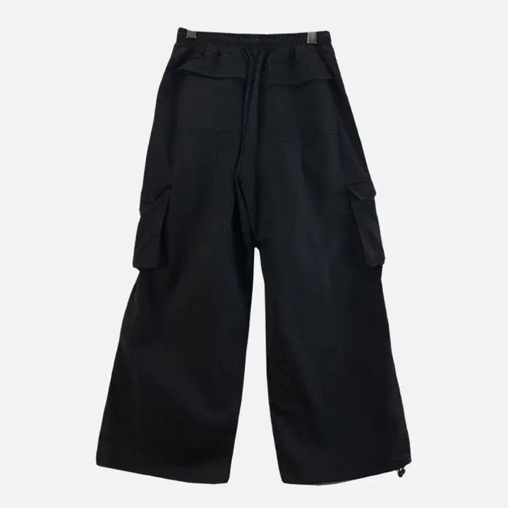 [BUNJANG] XL Cargo Pants Black / 여XL 카고 바지 블랙 M6390