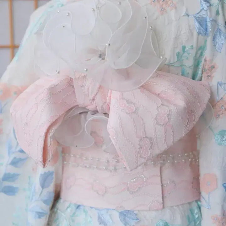 [BUNJANG] Embroidered Kimono Yukata Rental / (싸구려x) 자수 기모노 유카타 대여