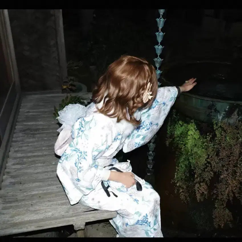 [BUNJANG] Embroidered Kimono Yukata Rental / (싸구려x) 자수 기모노 유카타 대여