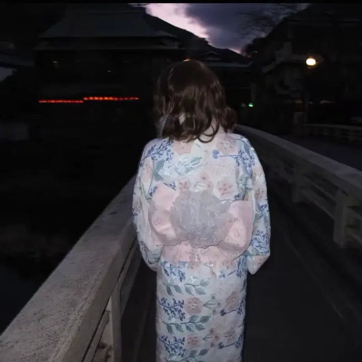 [BUNJANG] Embroidered Kimono Yukata Rental / (싸구려x) 자수 기모노 유카타 대여