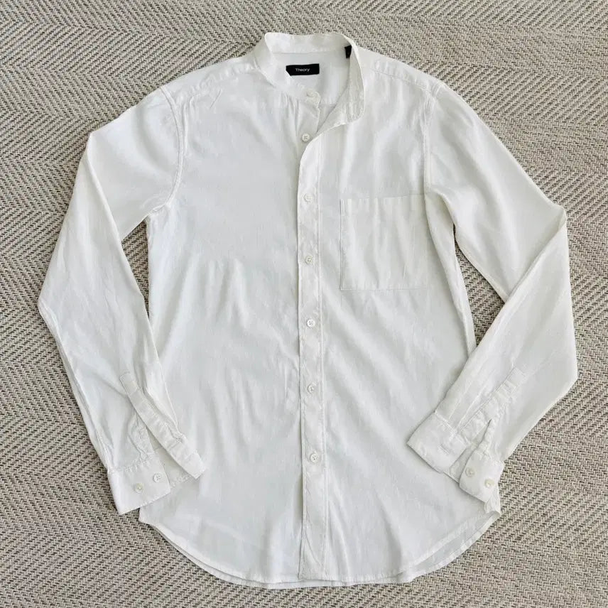[BUNJANG] Theory Band Collar Casual Shirt White / Theory 밴드칼라 캐쥬얼 셔츠 화이트