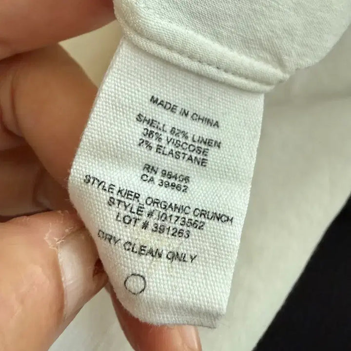 [BUNJANG] Theory Band Collar Casual Shirt White / Theory 밴드칼라 캐쥬얼 셔츠 화이트