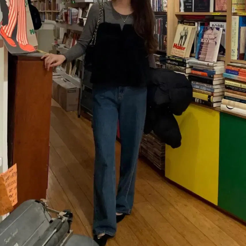 [BUNJANG] ounce 온스 코코 퍼 뷔스티에 레이어드 블라우스 나시 / ounce 온스 코코 퍼 뷔스티에 레이어드 블라우스 나시