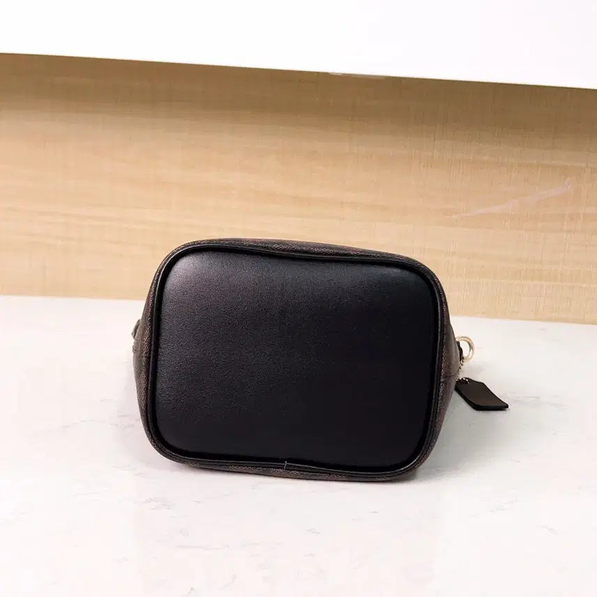 [BUNJANG] Coach Signature Mini Tote Crossbody Bag / 코치 시그니처 브라운 미니 토트백 크로스백