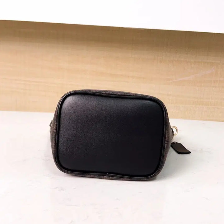 [BUNJANG] Coach Signature Mini Tote Crossbody Bag / 코치 시그니처 브라운 미니 토트백 크로스백