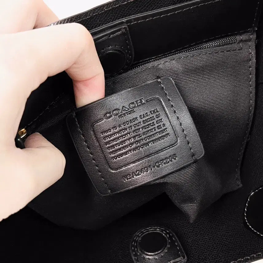 [BUNJANG] Coach Signature Mini Tote Crossbody Bag / 코치 시그니처 브라운 미니 토트백 크로스백
