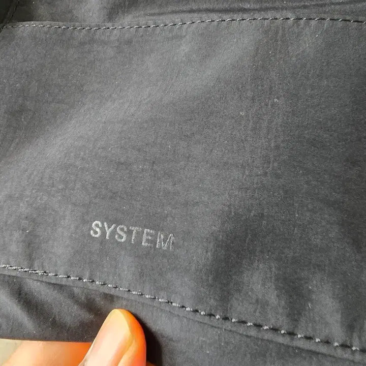 [BUNJANG] System Homme Nylon Shoulder Bag / 시스템옴므 블랙 나일론 숄더백
