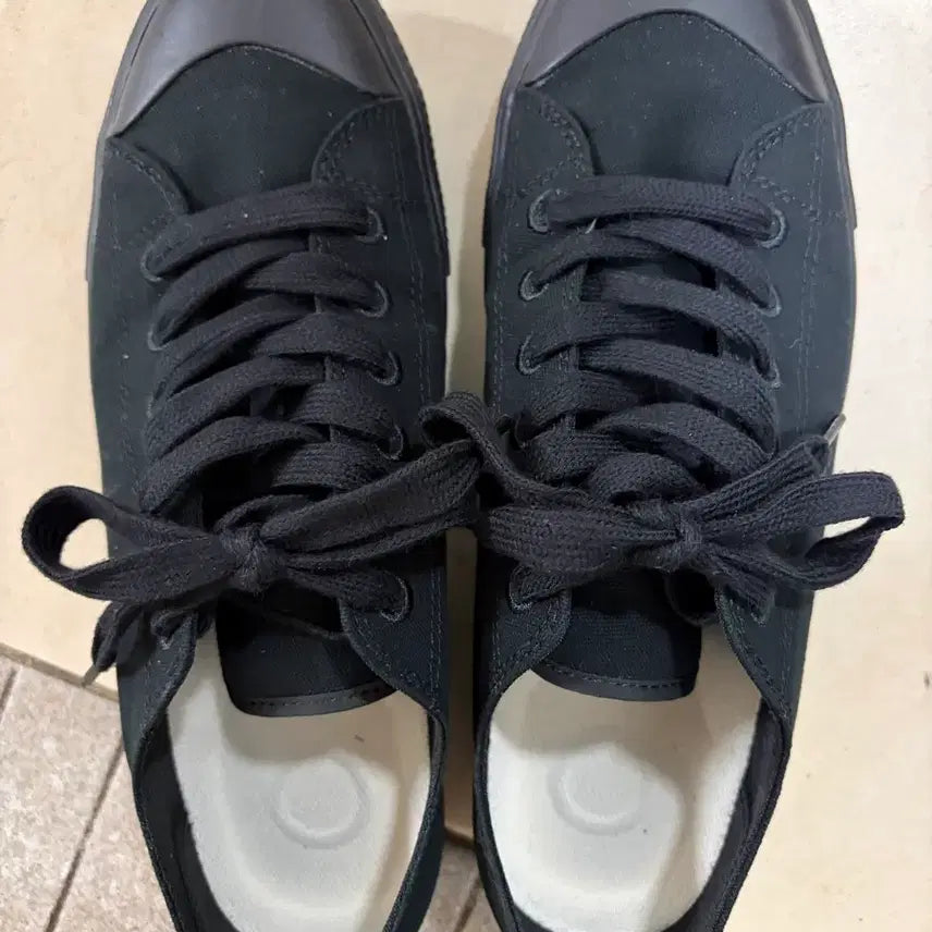 [BUNJANG] MUJI Mujipursel All Black Sneakers / 무인양품 무지 퍼셀 올 블랙 265 사이즈 판매합니다.