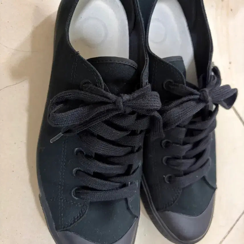 [BUNJANG] MUJI Mujipursel All Black Sneakers / 무인양품 무지 퍼셀 올 블랙 265 사이즈 판매합니다.