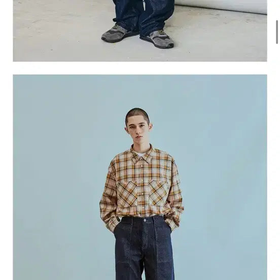 [BUNJANG] Uniform Bridge Fatigue Pocket Denim Pants (XL / 34) / 유니폼브릿지 퍼티그 포켓 데님 팬츠 xl 34