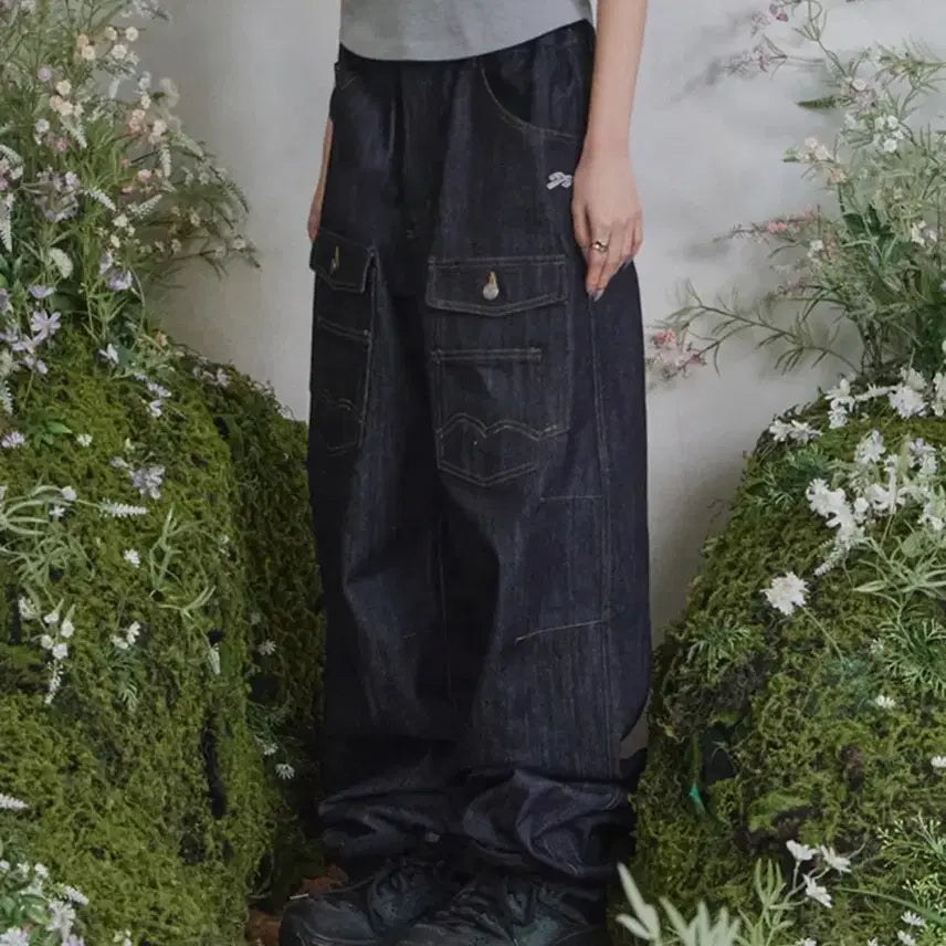 [BUNJANG] Songi Songi Front Big Pocket Denim Pants / 송이송이 탄산마그네슘 프론트 빅포켓 데님팬츠