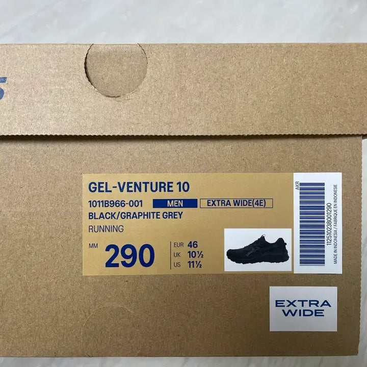 [BUNJANG] Asics Gel Venture 10 Extra Wide Sneakers / [290] 아식스 젤 벤처10 엑스트라와이드