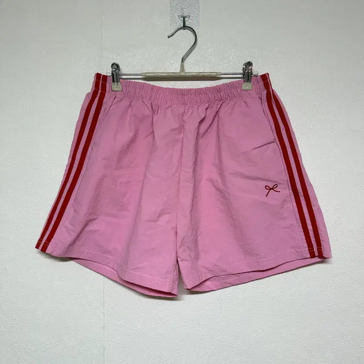 [BUNJANG] Ribbon Pink Banding Shorts F / 리본 핑크 밴딩 반바지 F