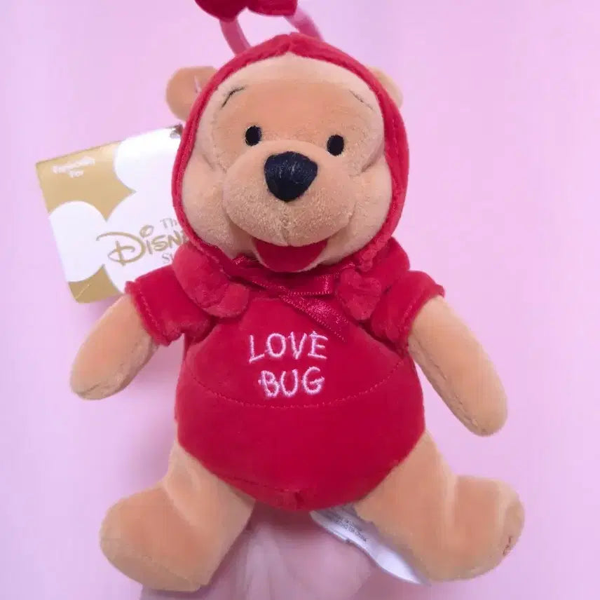 [BUNJANG] Vintage Disney Winnie the Pooh Love Bug Plush / 빈티지 디즈니 인형 - 위니더 푸 러브 버그