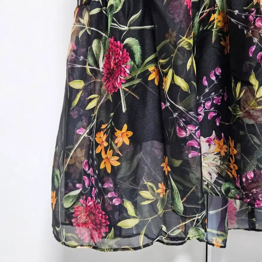 [BUNJANG] Cerruti Floral Print Long Dress / (새제품) 세루티(CERRUTI) 원피스 (66)