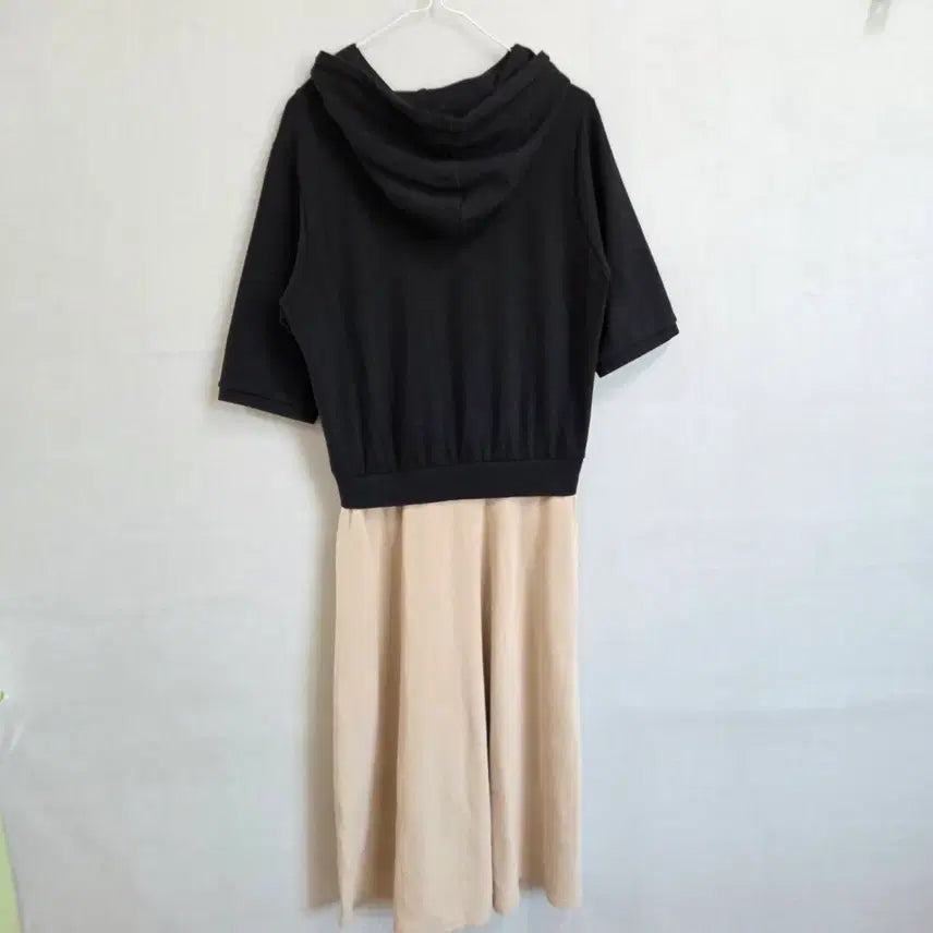 [BUNJANG] F JJ1026 Layered Short Sleeve Hooded Dress / 여성 후드 반팔 레이어드 원피스  F JJ1026