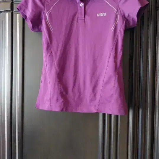 [BUNJANG] vitro Purple Short Sleeve Polo Shirt / vitro 퍼플 반팔 폴로티셔츠