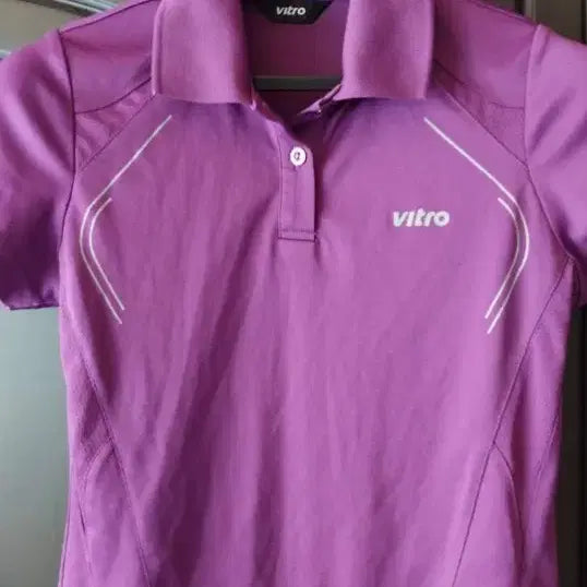 [BUNJANG] vitro Purple Short Sleeve Polo Shirt / vitro 퍼플 반팔 폴로티셔츠
