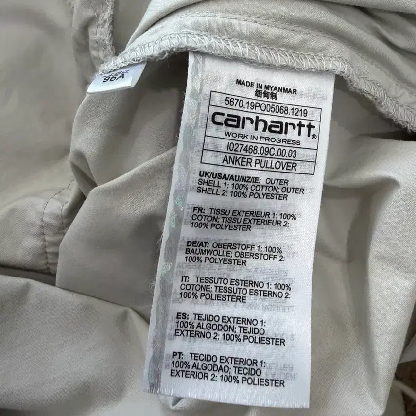 [BUNJANG] Carhartt Anorak Jacket / 102. 칼하트 해외판 바람막이 아노락 자켓