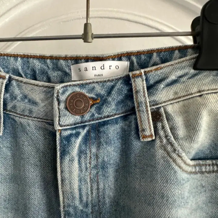 [BUNJANG] Sandro Star Patch Distressed Jeans / 산드로 별 패치 디스트로이드 청바지 36