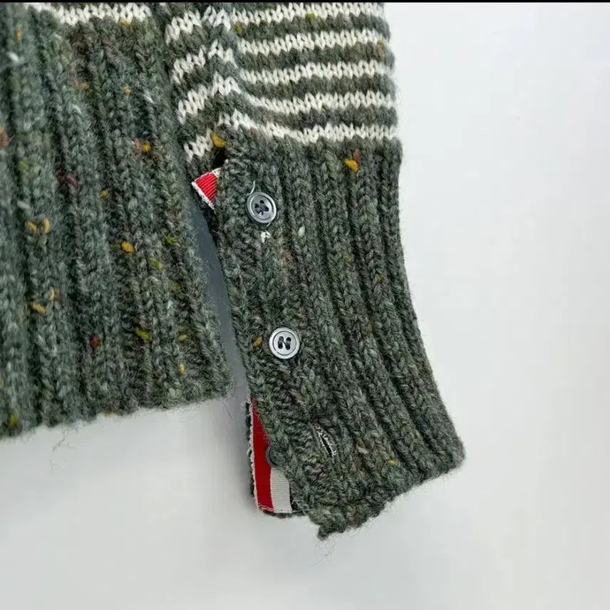[BUNJANG] Thom Browne Green Pattern Knit Sweater / 톰브라운 그린 패턴 니트 스웨터 1