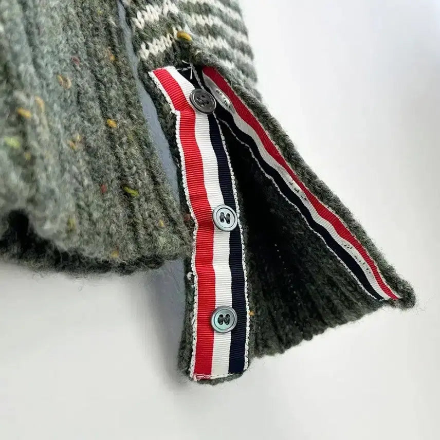 [BUNJANG] Thom Browne Green Pattern Knit Sweater / 톰브라운 그린 패턴 니트 스웨터 1