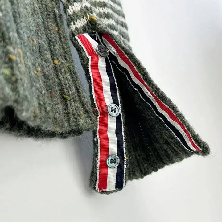 [BUNJANG] Thom Browne Green Pattern Knit Sweater / 톰브라운 그린 패턴 니트 스웨터 1