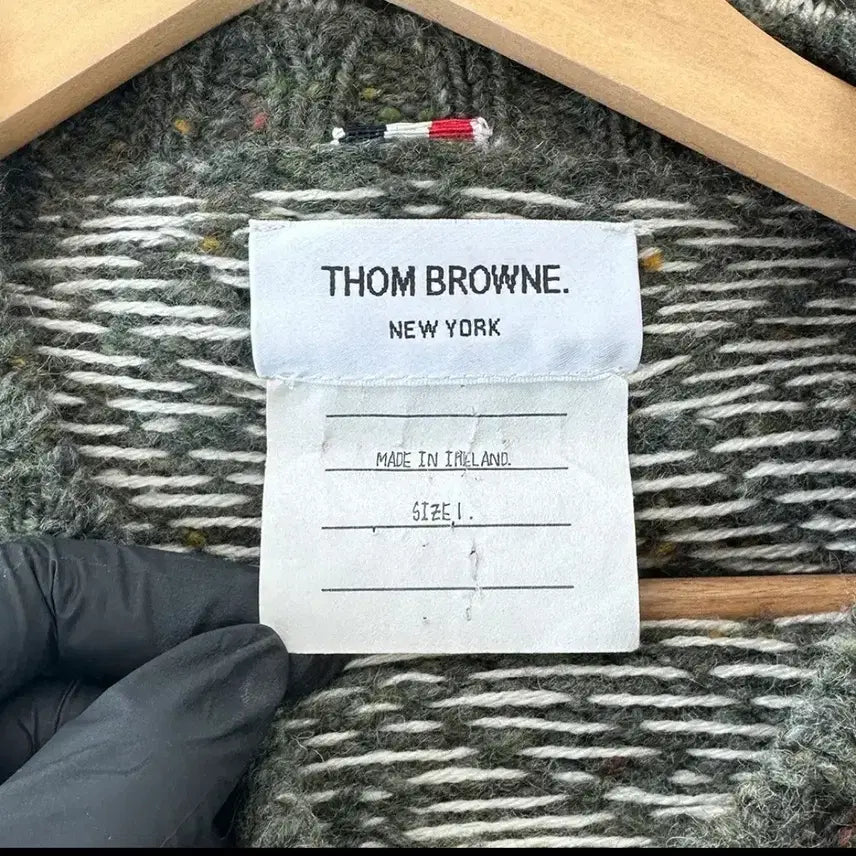 [BUNJANG] Thom Browne Green Pattern Knit Sweater / 톰브라운 그린 패턴 니트 스웨터 1