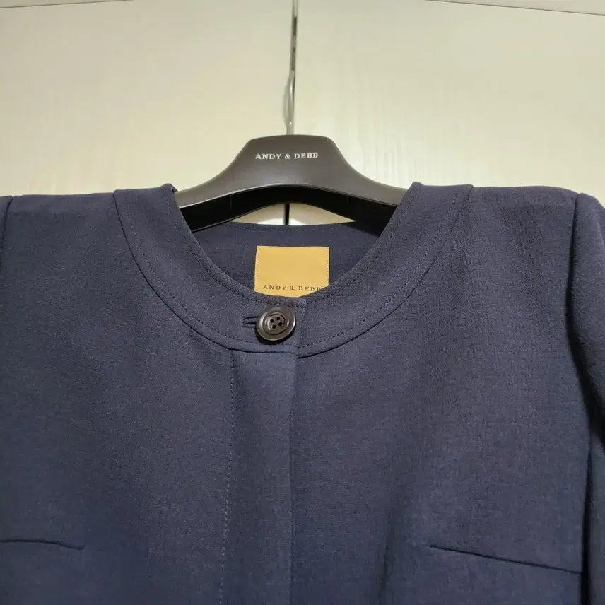 [BUNJANG] Andy &amp; Deb Navy Short Sleeve Midi Dress / 앤디앤뎁 네이비 반팔 원피스