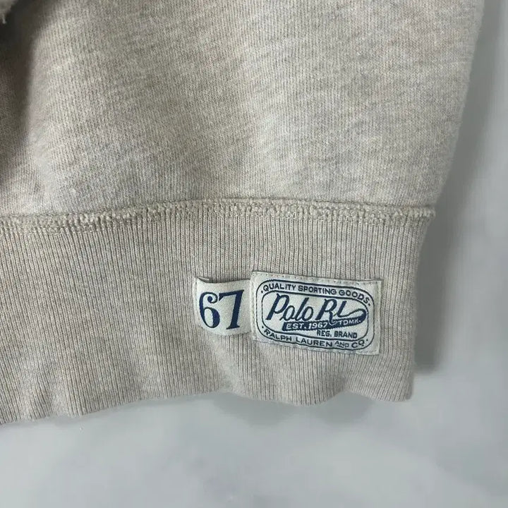 [BUNJANG] Polo Ralph Lauren Logo Sweatshirt Oatmeal XL / 폴로 POLO 로고 맨투맨 티셔츠 오트밀XL