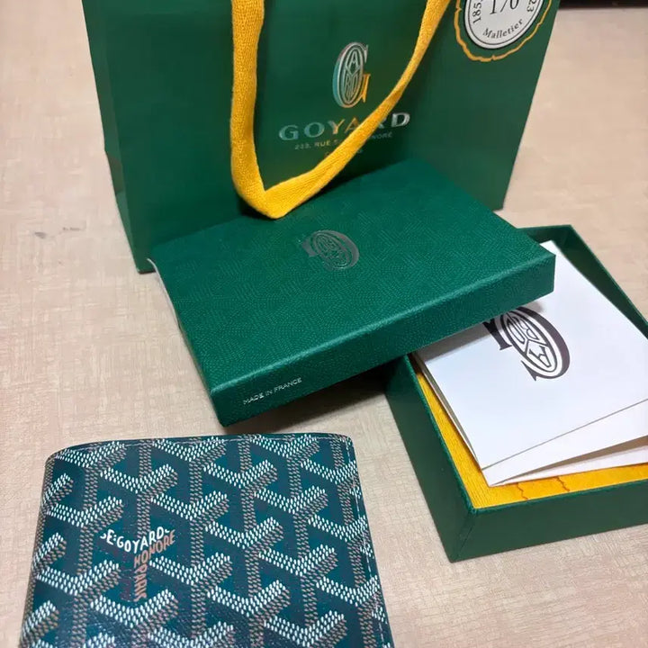 [BUNJANG] Goyard Victoire Wallet Green / [2025년10월구매 , 풀구성] 고야드 빅투와르 반지갑 그린