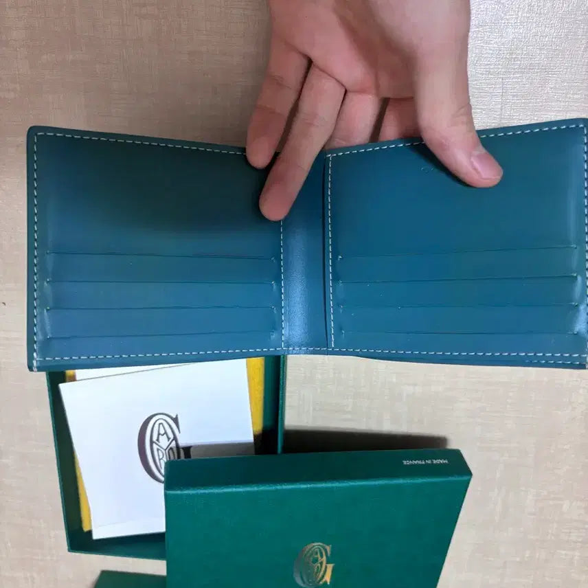 [BUNJANG] Goyard Victoire Wallet Green / [2025년10월구매 , 풀구성] 고야드 빅투와르 반지갑 그린