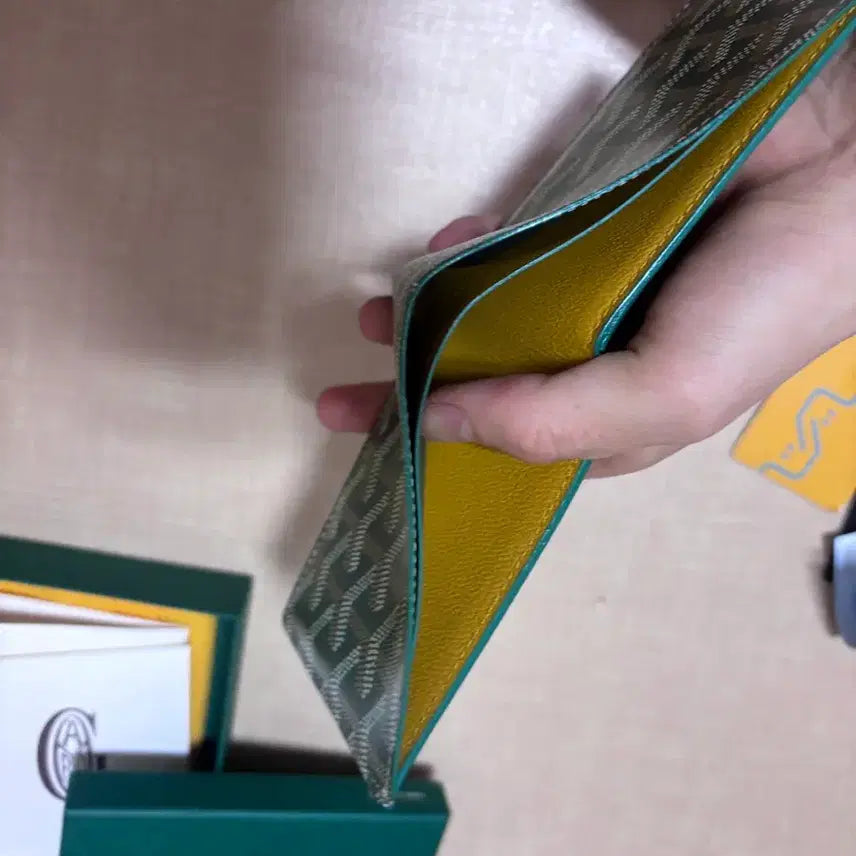 [BUNJANG] Goyard Victoire Wallet Green / [2025년10월구매 , 풀구성] 고야드 빅투와르 반지갑 그린