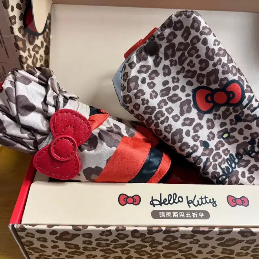[BUNJANG] Sanrio Hello Kitty Leopard Print Umbrella / 산리오 키티 레오파드 양우산 (새상품)