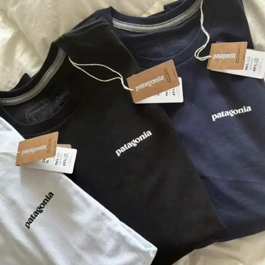 [BUNJANG] Patagonia P-6 Logo T-Shirt Cotton Black / 