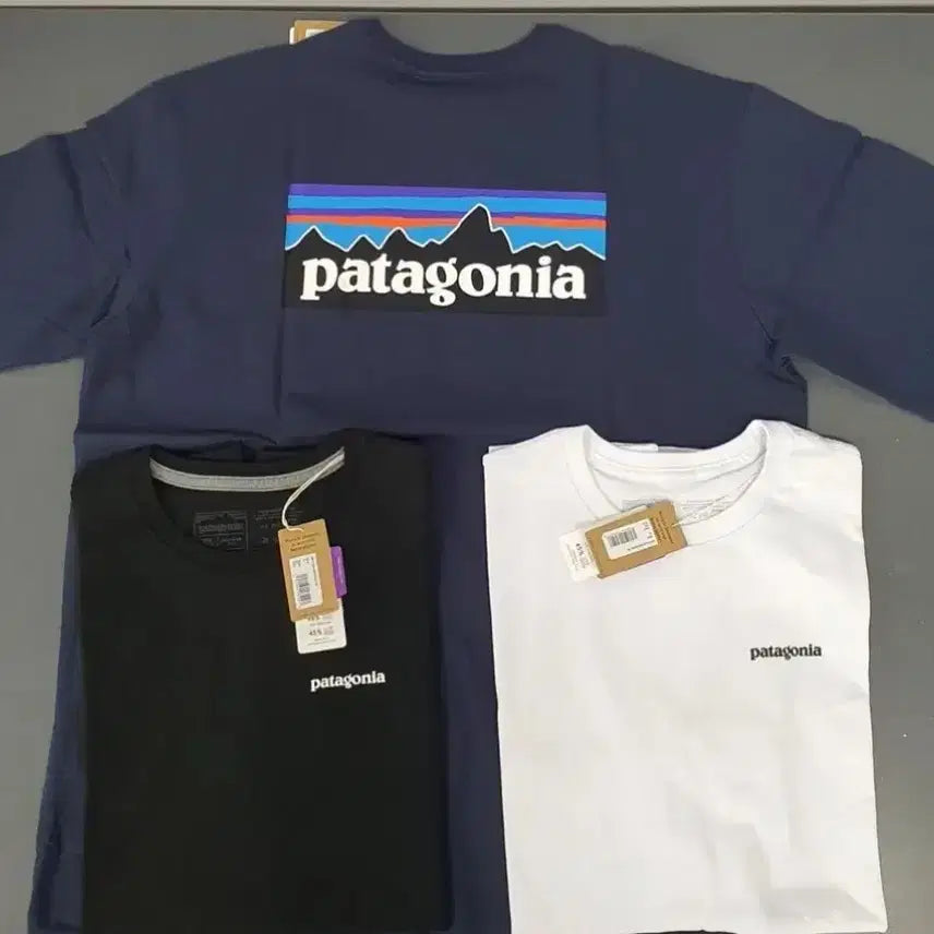 [BUNJANG] Patagonia P-6 Logo T-Shirt Cotton Black / 