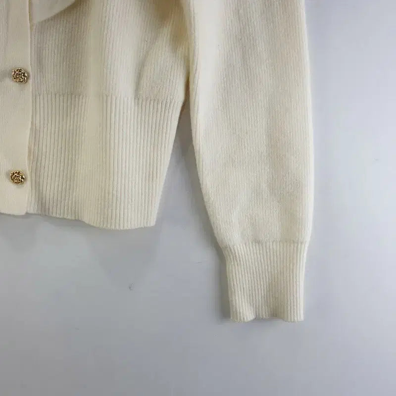 [BUNJANG] NINE Steps FREE Frill Cardigan Beige / 나인스텝스 여FREE 프릴 가디건 베이지 M6369