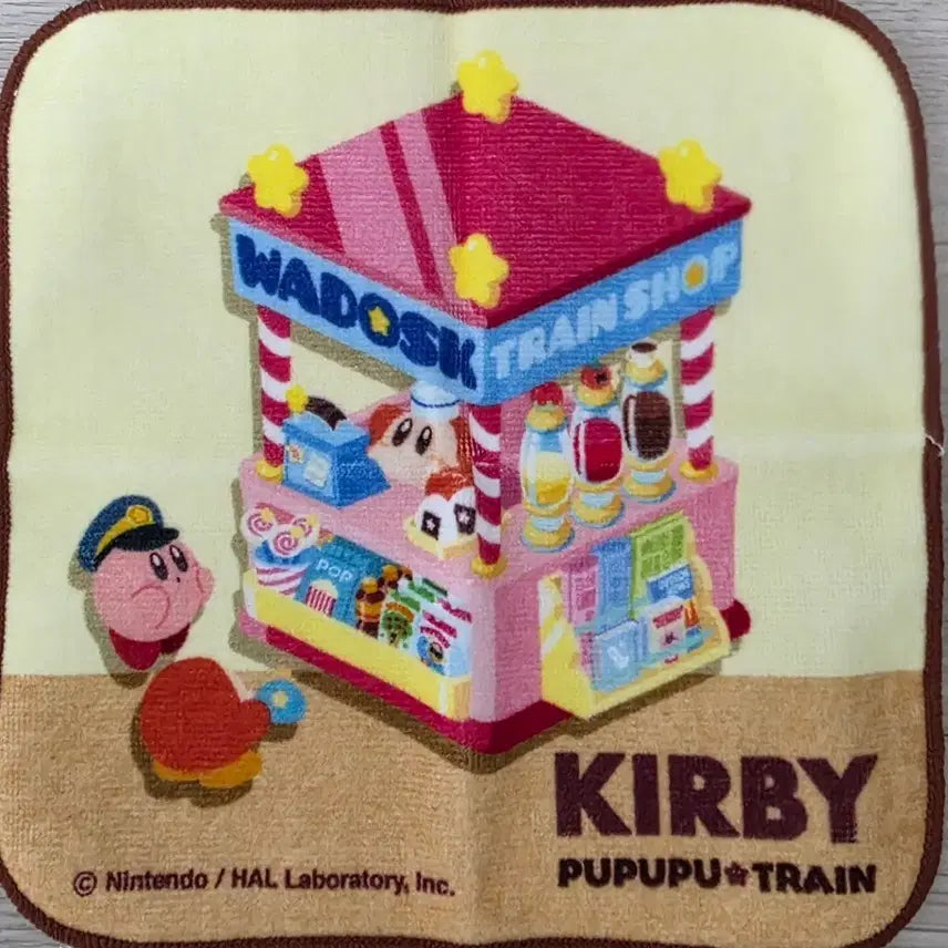 [BUNJANG] Kirby PUPUPU TRAIN Handkerchief / 별의 커비 PUPUPU TRAIN 손수건 팝니다
