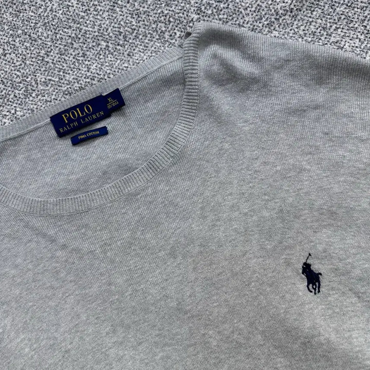 [BUNJANG] Polo Ralph Lauren New Grey Pony Knit Sweater / 신형 랄프로렌(Polo Ralph Lauren) 그레이 포니 니트