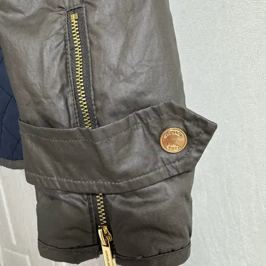 [BUNJANG] Michael Kors Quilted Jacket - Navy / 정품 마이클코어스 퀄팅 자켓 네이비 금장