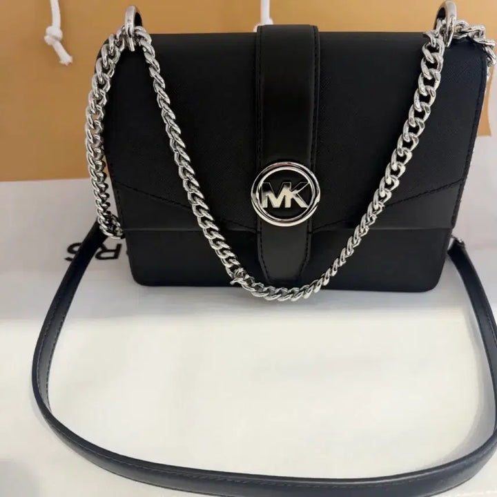 [BUNJANG] Michael Kors Black Chain Shoulder Bag / 마이클코어스 블랙 체인 숄더백(새상품)