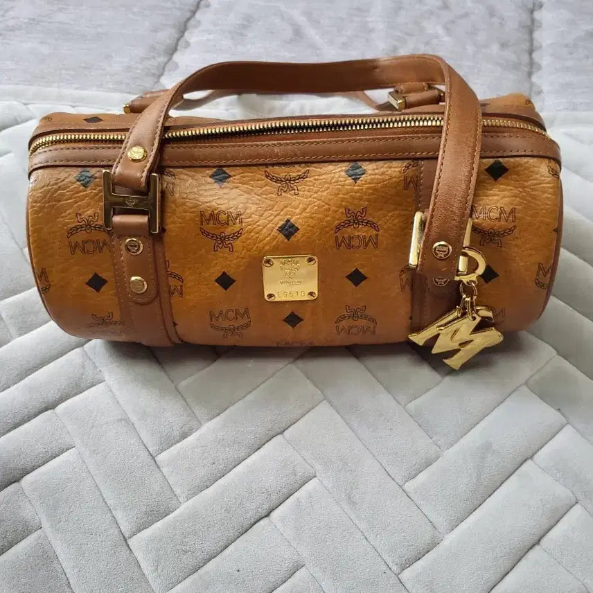 [BUNJANG] MCM Boston Bag Brown Tote Bag / MCM 가방 보스턴백 브라운 토트백