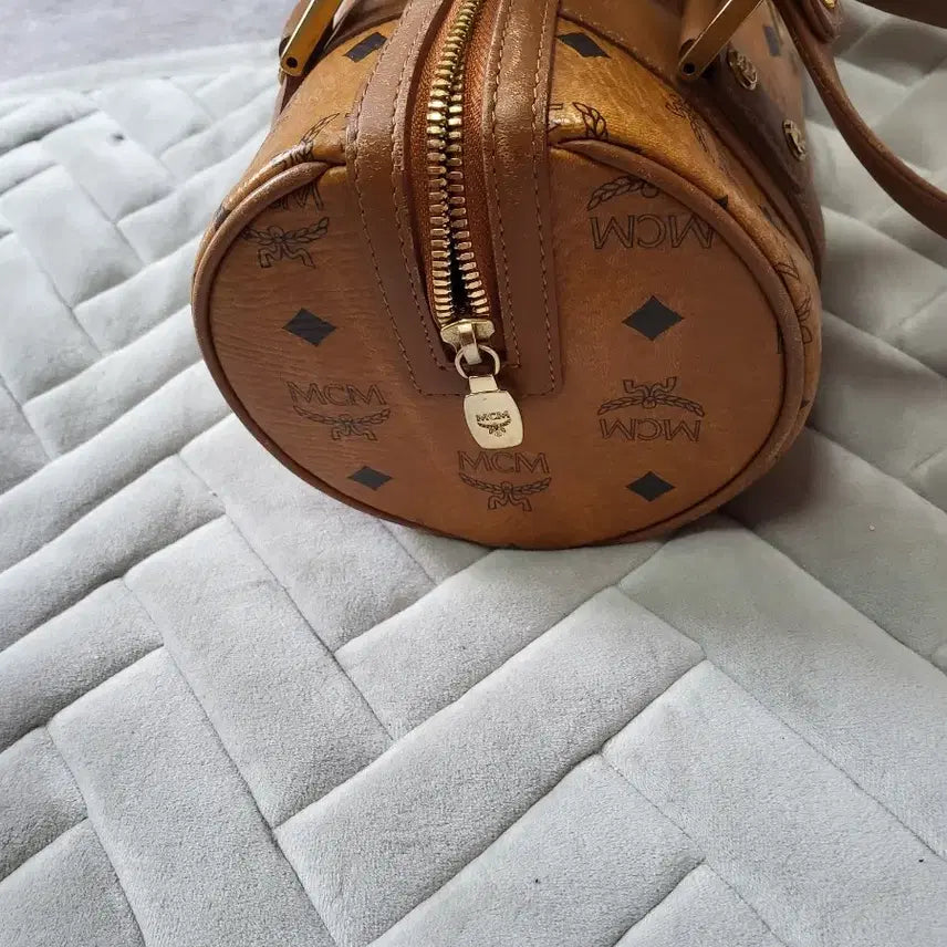 [BUNJANG] MCM Boston Bag Brown Tote Bag / MCM 가방 보스턴백 브라운 토트백
