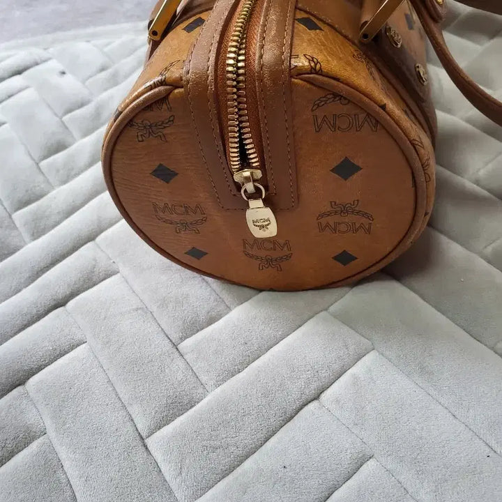 [BUNJANG] MCM Boston Bag Brown Tote Bag / MCM 가방 보스턴백 브라운 토트백