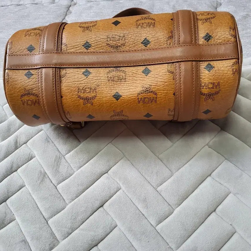 [BUNJANG] MCM Boston Bag Brown Tote Bag / MCM 가방 보스턴백 브라운 토트백